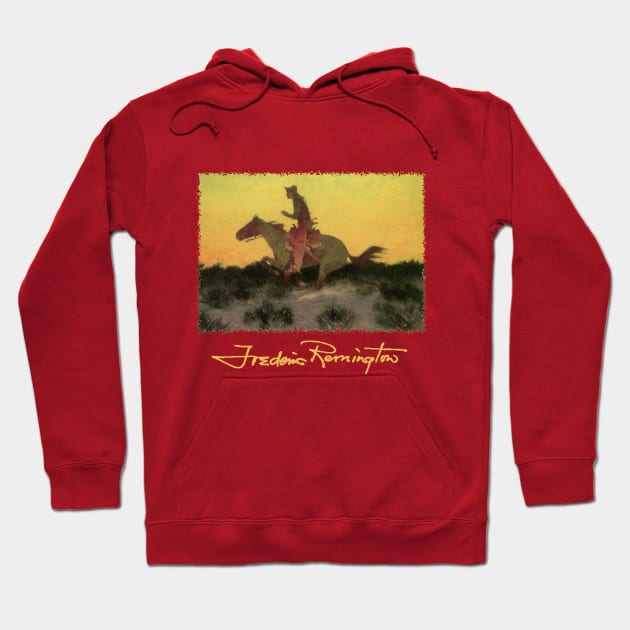Against the Sunset by Frederic Remington Hoodie by MasterpieceCafe